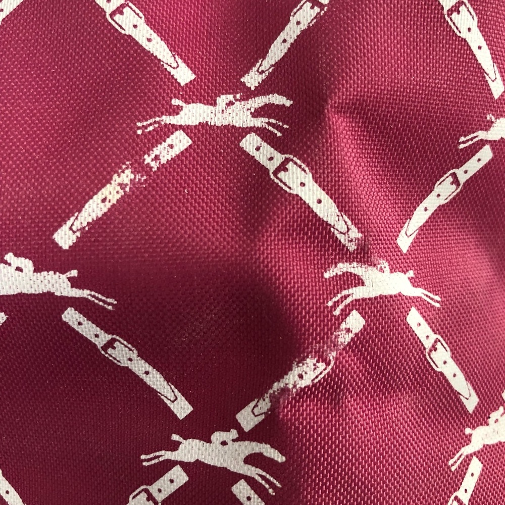 Longchamp | Small Pink Purse with White Horse Belt Logo - Picture 6 of 6